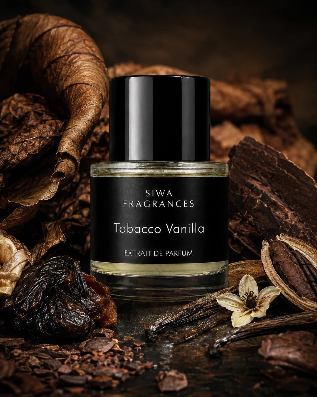 Tobacco Vanilla 50 ml editorial | siwa-package-v1:tobacco-vanilla:macro-editorial
