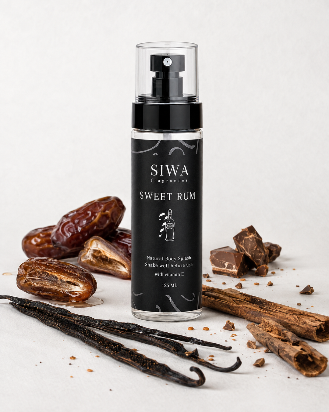 Sweet Rum 125 ml fragrance notes | siwa-package-v1:sweet-rum:key-notes:125ml