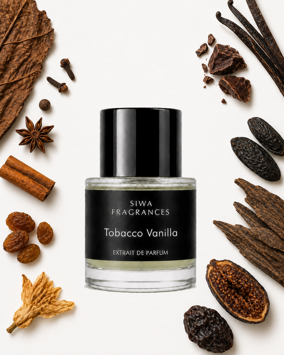 Tobacco Vanilla 50 ml fragrance notes | siwa-package-v1:tobacco-vanilla:key-notes:50ml