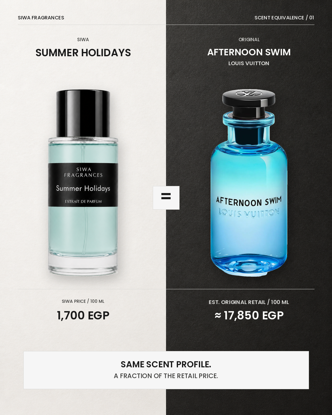 Siwa and original fragrance price comparison for summer holidays | siwa-gallery-v1:dupe-comparison:summer-holidays