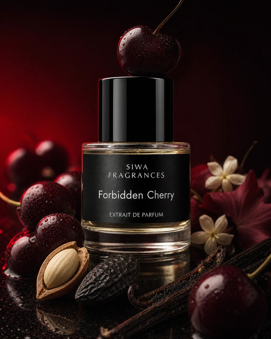 Forbidden Cherry 50 ml editorial | siwa-package-v1:forbidden-cherry:macro-editorial
