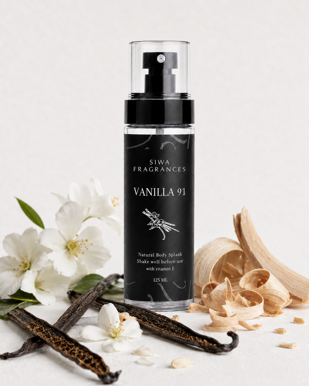 Vanilla 91 125 ml fragrance notes | siwa-package-v1:vanilla-91:key-notes:125ml