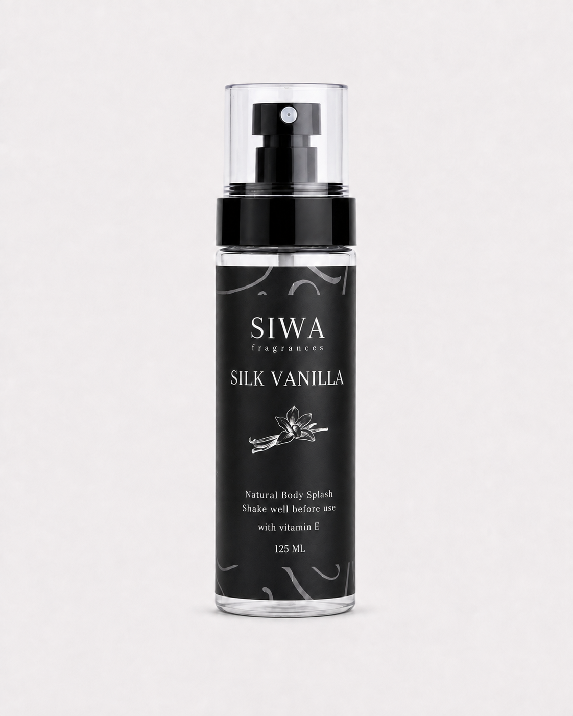 Silk Vanilla Body Splash 125 ml bottle | siwa-package-v1:silk-vanilla-body-splash:main:125ml